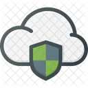 Cloud Informatique Protection Icône