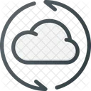 Cloud Informatique Actualisation Icône