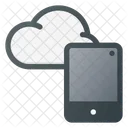 Cloud Informatique Synchronisation Icône