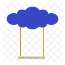 Nuage de balançoire  Icône