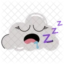 Nuage Endormi Endormi Dormir Icon