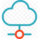 Reseau Local En Nuage Connexion Nuage Icône