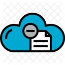 Nube Documento Quitar Icono