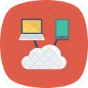 Nube Datos Computadora Portatil Icon