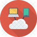 Nube Datos Computadora Portatil Icon