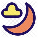 Nube Luna Noche Icon