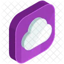 Nube Isometrica Icon