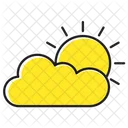 Nube Sol Clima Icon