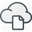 Nube Computacion Documento Icono