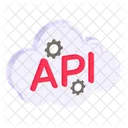 API De Nube Interfaz De Programacion De Aplicaciones Interfaz De Software Icono