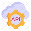 Almacenamiento API API En La Nube Integracion De Software Icono