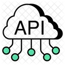 API De Nube Interfaz De Programacion De Aplicaciones Interfaz De Software Icono