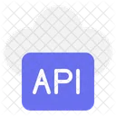 API De Nube Tecnologia Red Icon