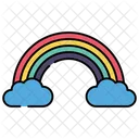 Nube arcoiris  Icon