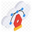 Nube bezier  Icono