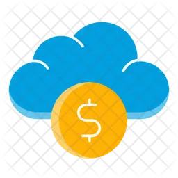 Nube de bitcoins  Icono