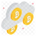 Bitcoin en la nube  Icono