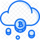 Nube Mineria Bitcoin Icono