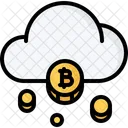 Nube de bitcoins  Icono