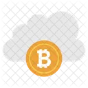 Nube de bitcoins  Icono