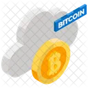 Nube Bitcoin Tecnologia De Nube Computacion En Nube Icono