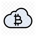 Bitcoin Nube Cripto Icono