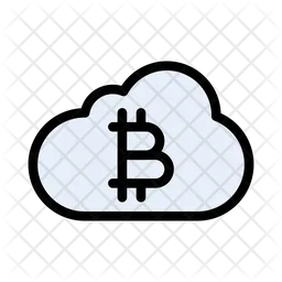 Bitcoin en la nube  Icono