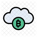 Nube de bitcoins  Icono