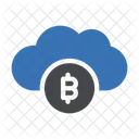 Nube de bitcoins  Icono