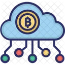 Nube Bitcoin Mineria En La Nube Bitcoin Red Bitcoin Icono