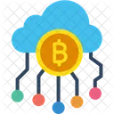 Nube Bitcoin Mineria En La Nube Bitcoin Red Bitcoin Icono