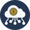 Nube Bitcoin Mineria En La Nube Bitcoin Red Bitcoin Icono