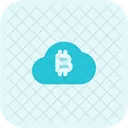 Nube de bitcoins  Icono