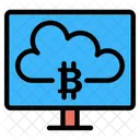 Nube de bitcoins  Icono