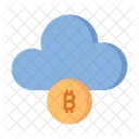 Nube de bitcoins  Icono