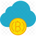 Bitcoin en la nube  Icono