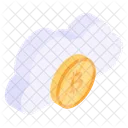 Dinero En La Nube Bitcoin En La Nube Criptografia En La Nube Icono