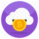 Bitcoin en la nube  Icono