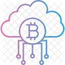 Bitcoin Nube Criptomoneda Icono