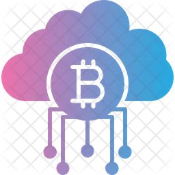 - nube de bitcoin  Icono