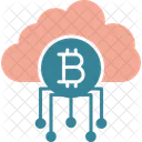 Bitcoin Nube Criptomoneda Icono