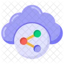 Compartir Nube Tecnologia De Nube Servicios De Nube Icon