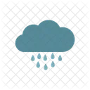 Nube Con Gota De Lluvia Nube Con Gotas Concepto Icon