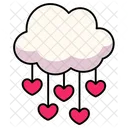 Nube Corazon Gota Amor San Valentin Icon