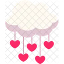 Gota de corazón de nube  아이콘