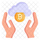 Dinero En La Nube Nube Criptografica Cuidado De La Nube Icono