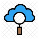 Busqueda Nube Base De Datos Icono