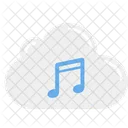 Nube De Musica Datos En La Nube Nube Icono