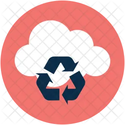 Reciclar nube  Icono