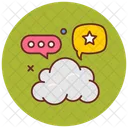 Nube de redes sociales  Icon